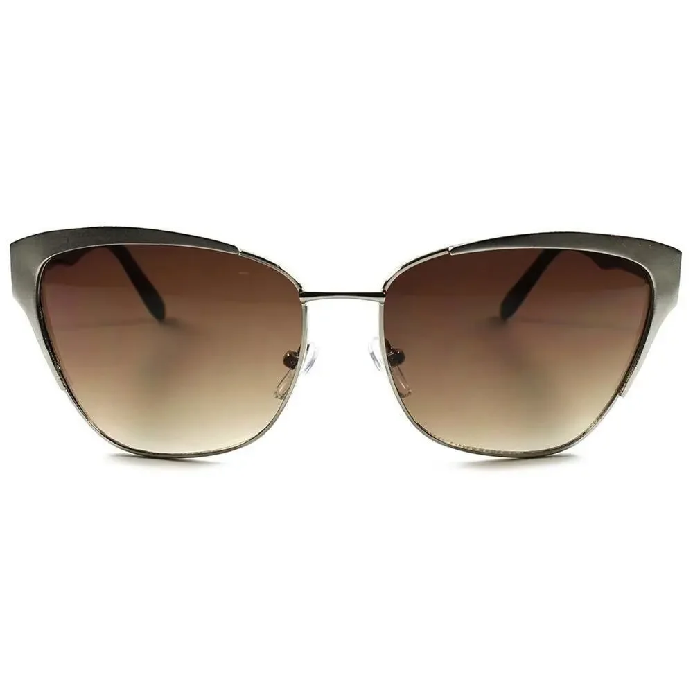 Classic Vintage Retro 60s Style Fashion Silver Womens Cat Eye Hot Sunglasses